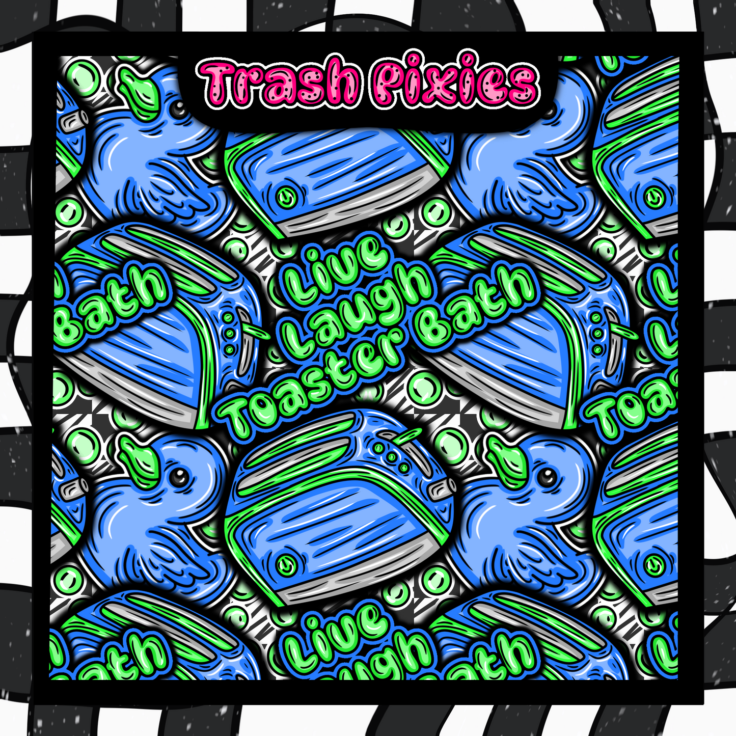 Live, Laugh, Toaster Bath