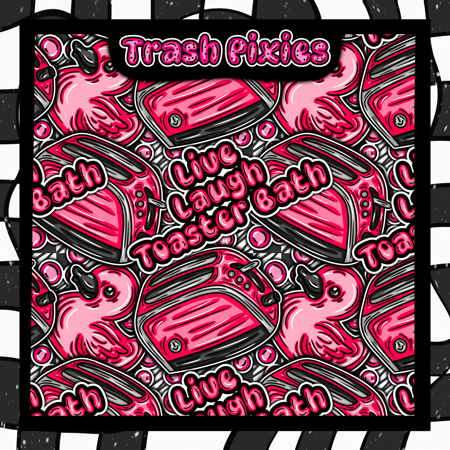 Live, Laugh, Toaster Bath