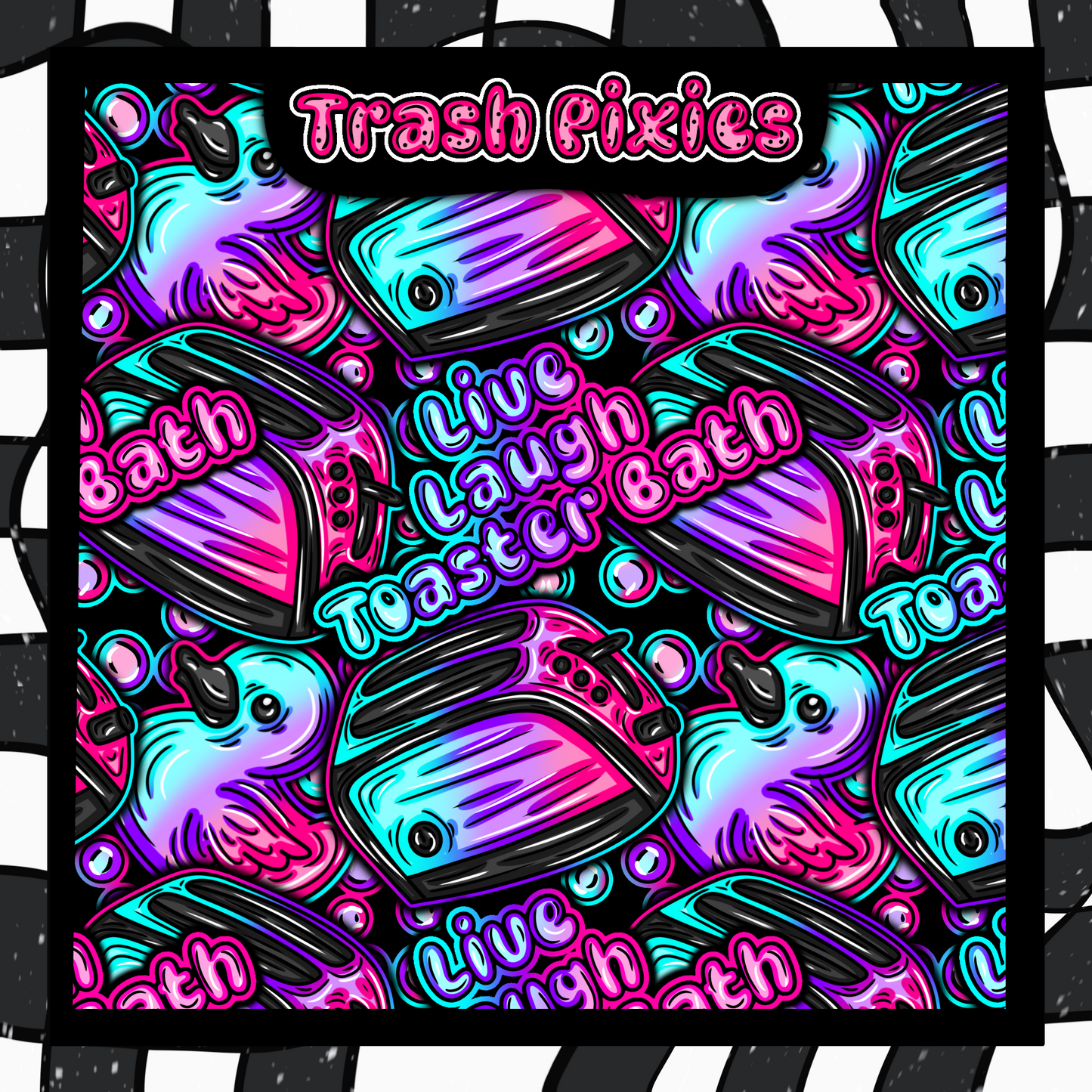 Live, Laugh, Toaster Bath